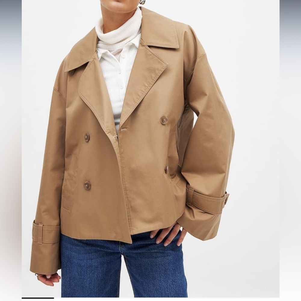 Na-Kd Oversized Short Trenchcoat